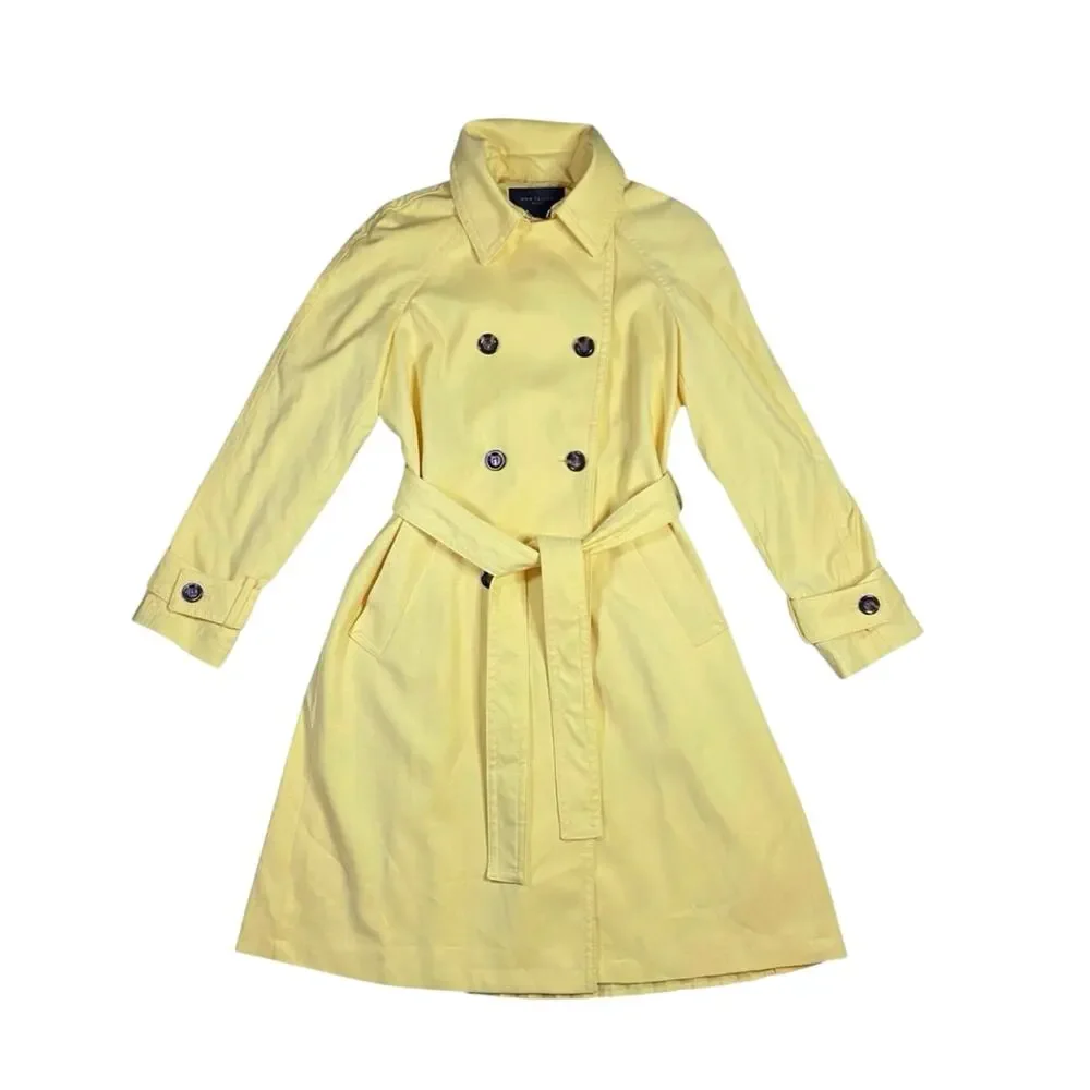Ann Taylor Pleated Sunshine Trench Coat - SP